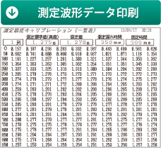 測定波形データ印刷