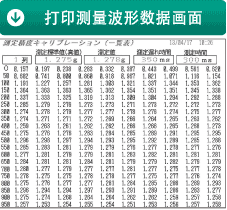 打印测量波形数据画面