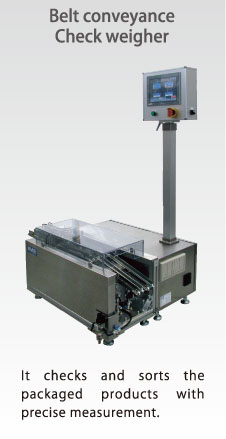 Belt conveyance Check weigher