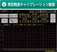 測定精度キャリブレーション画面